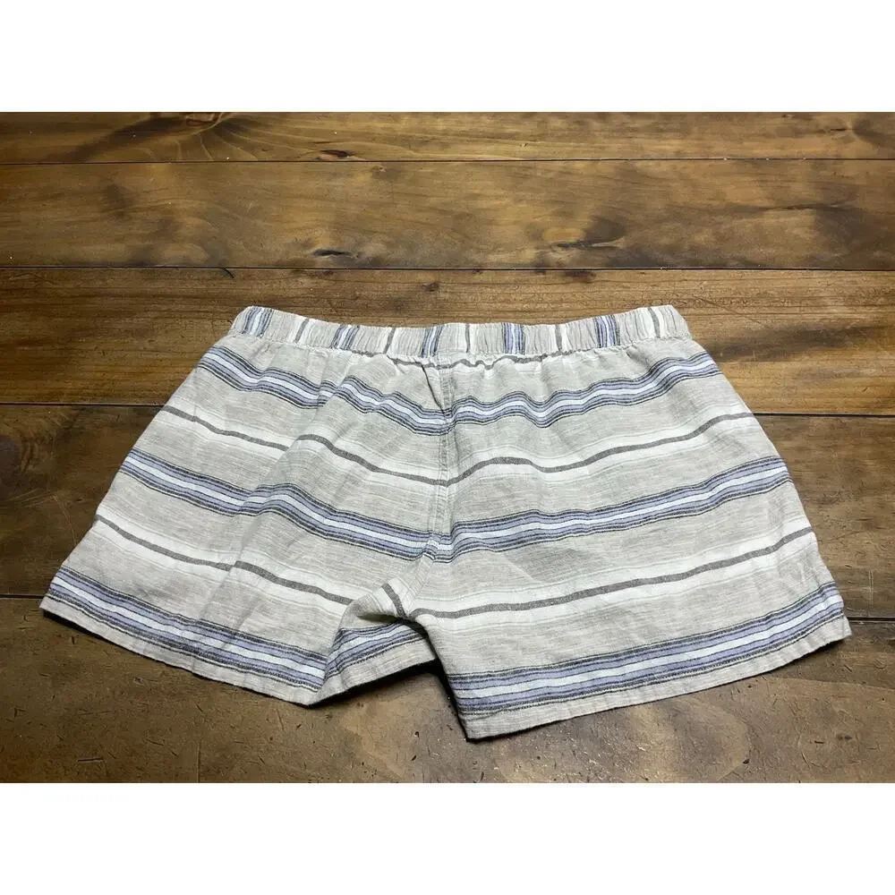 Patagonia Women’s Island Hemp Baggies Shorts Size Medium Striped